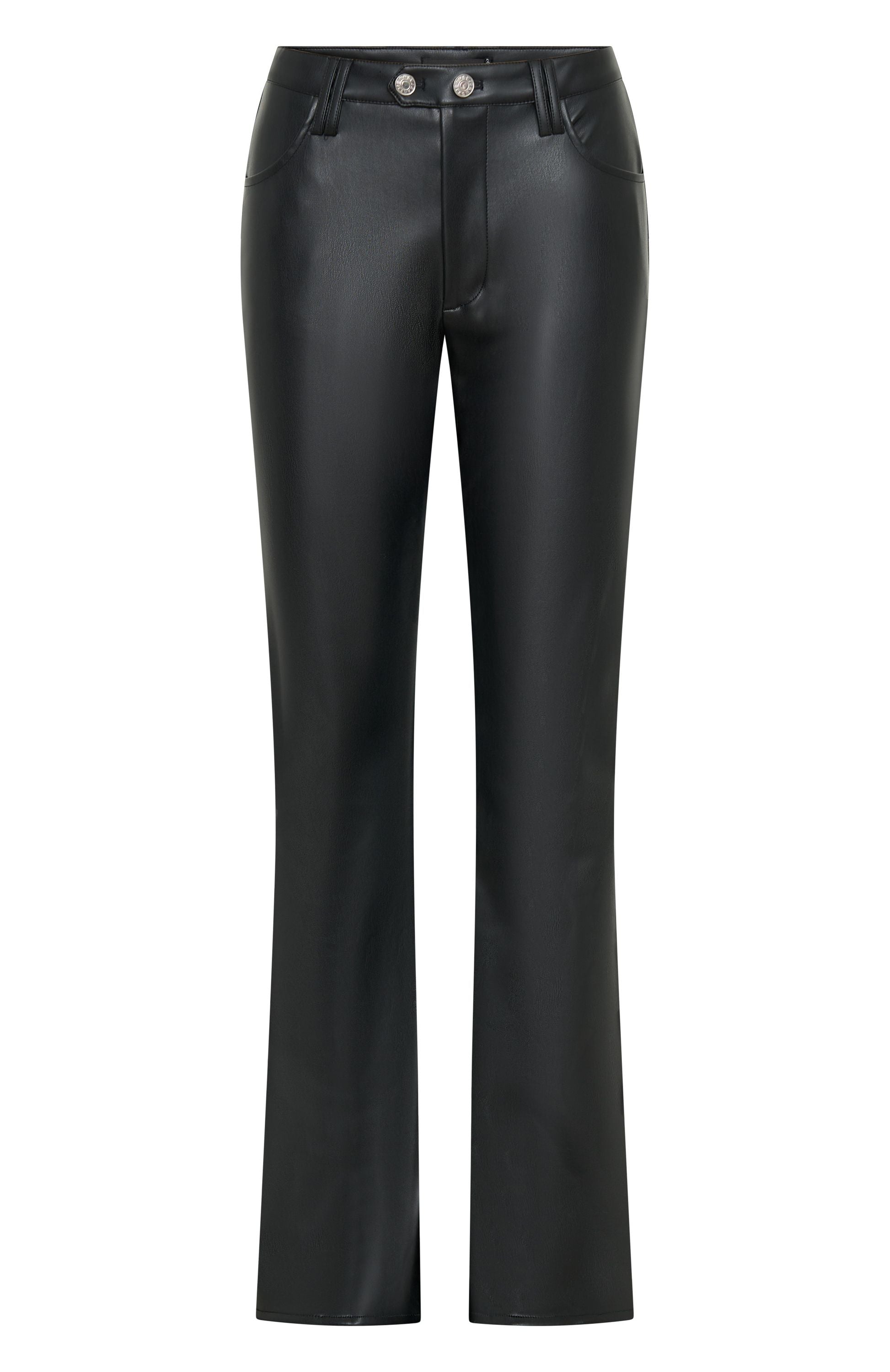 White Fox Dreams And Delights PU Pants Black