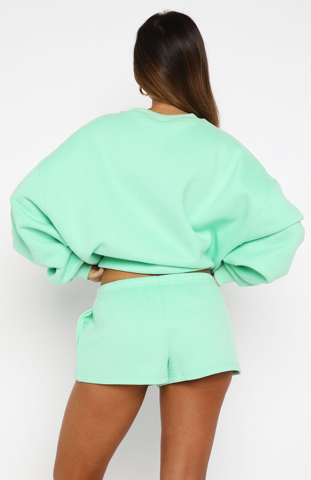White Fox Test Drive Lounge Shorts Mint