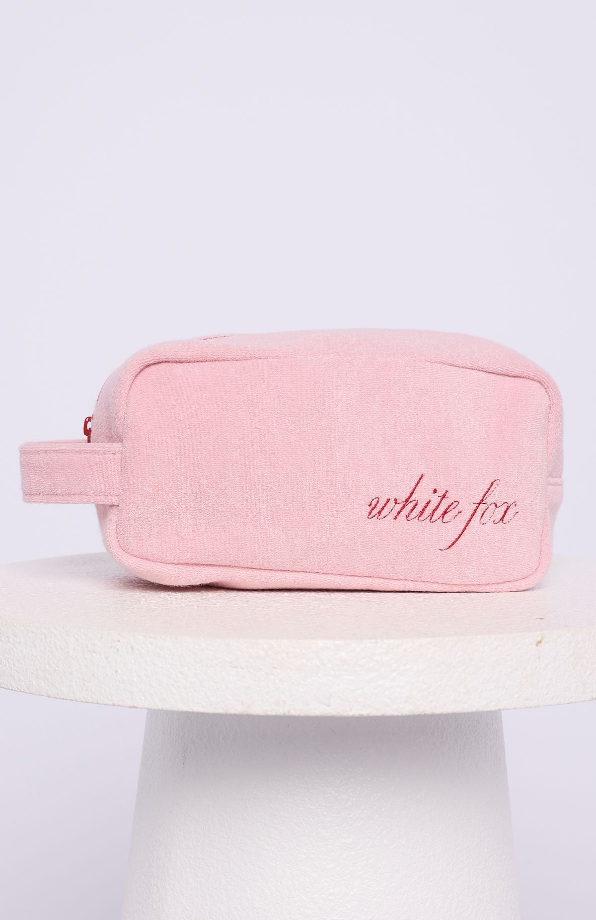 White Fox Lillian Cosmetic Bag Baby Pink