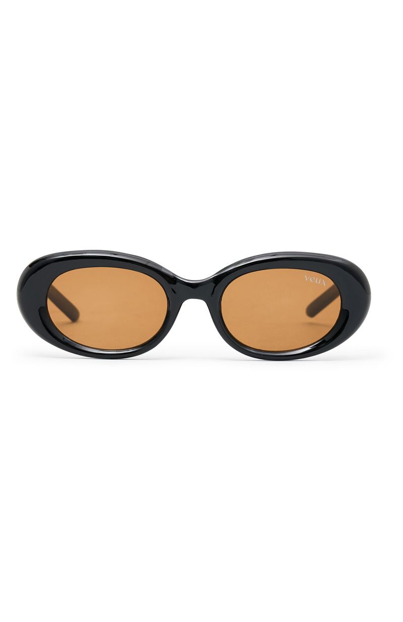 White Fox Emerald Sunglasses Black/Chocolate