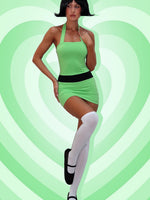 White Fox Sugar, Spice And Everything Nice Mini Dress Green