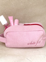 White Fox Lillian Cosmetic Bag Baby Pink
