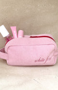 White Fox Lillian Cosmetic Bag Baby Pink