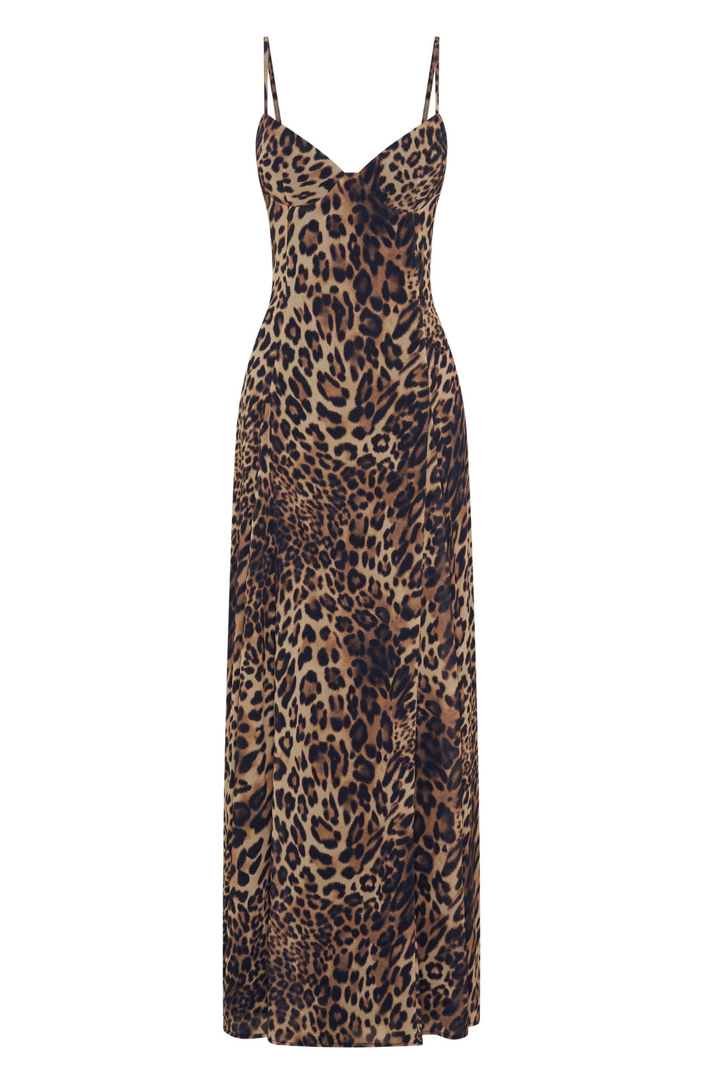 White Fox A Day In Nice Maxi Dress Leopard