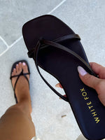 White Fox Ailani Thong Sandals Chocolate