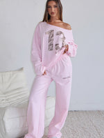 White Fox All A Dream Track Pants Pink