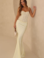 White Fox Forever Starts Now Maxi Skirt Lemon