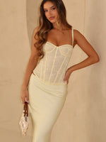 White Fox All The Thrills Bustier Lemon