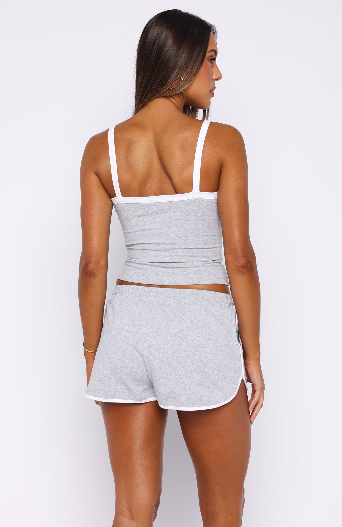 White Fox All The Time Tank Top Grey Marle