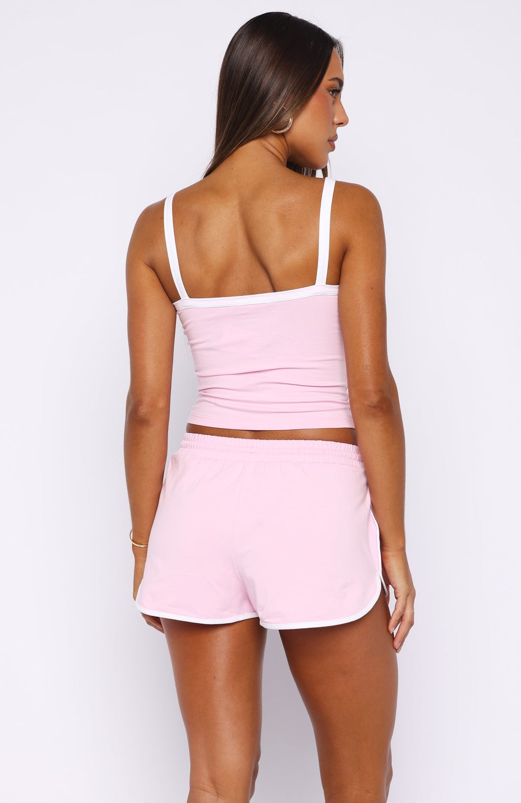 White Fox All The Time Relaxed Shorts Pink