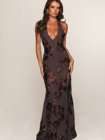 White Fox Always Yours Maxi Dress Chocolate