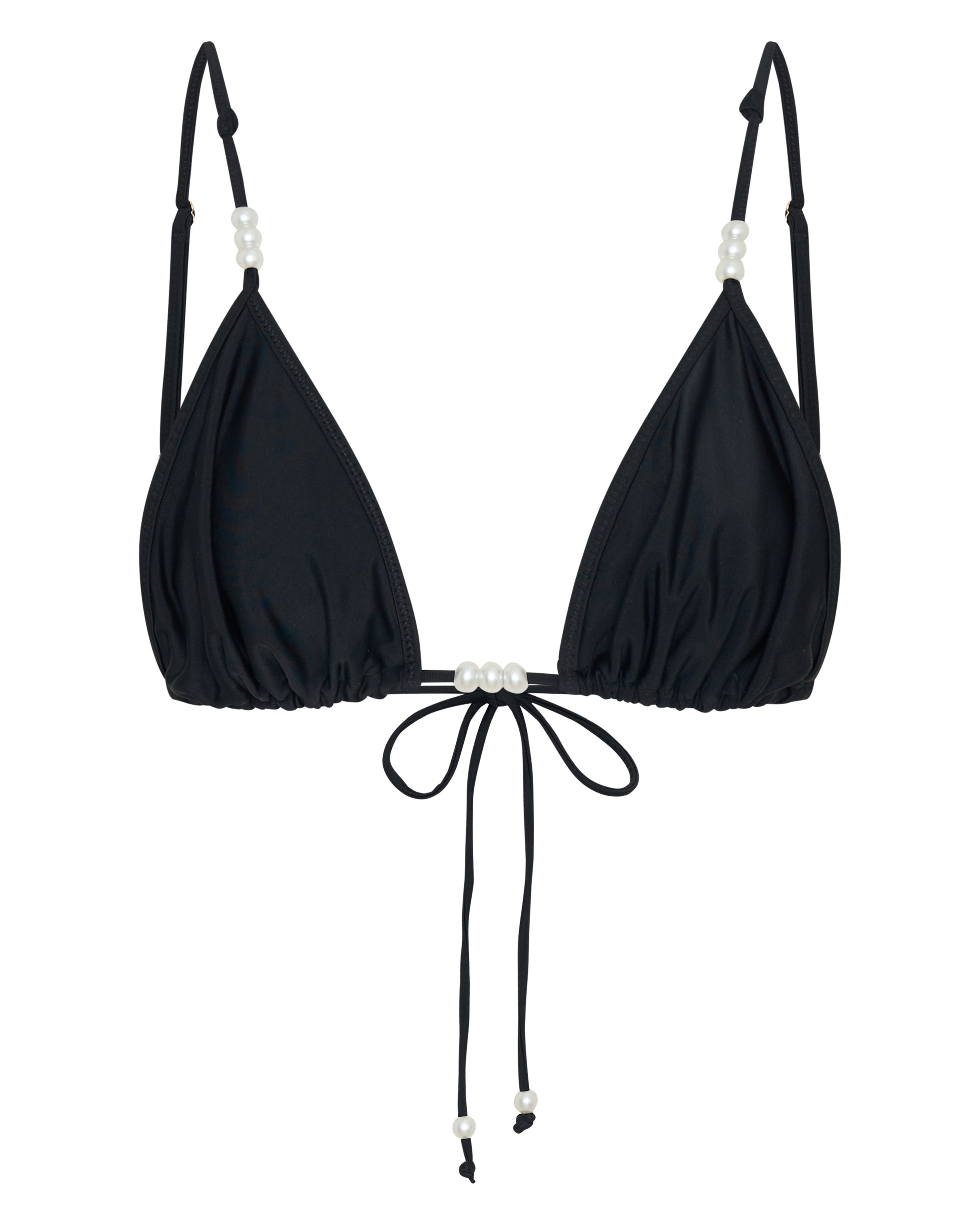 White Fox Amalfi Bikini Top Black