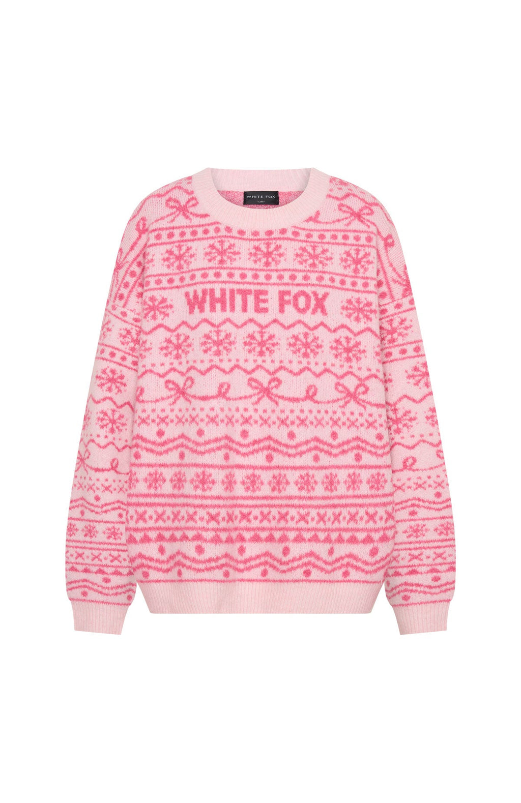 White Fox Arctic Fire Knit Sweater Baby Pink