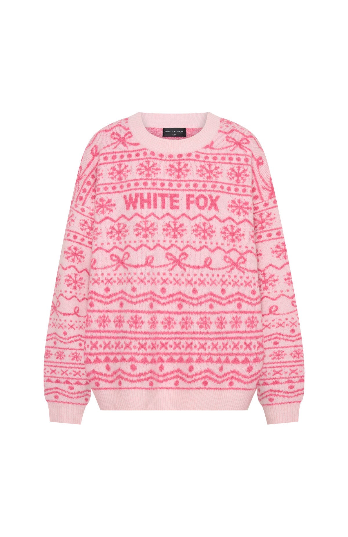 White Fox Arctic Fire Knit Sweater Baby Pink