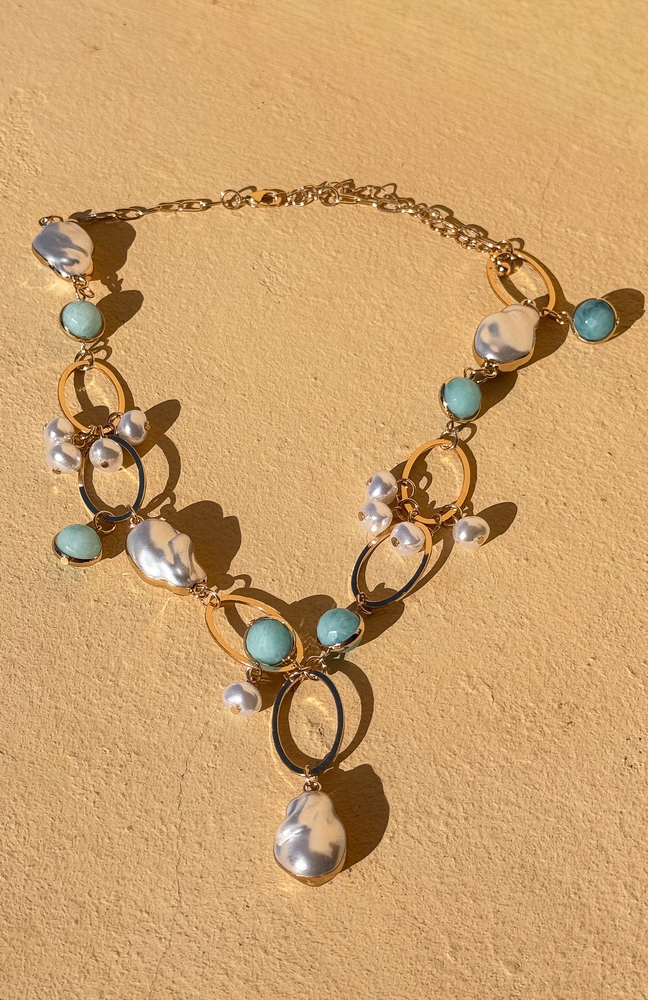 White Fox Borna Necklace Gold