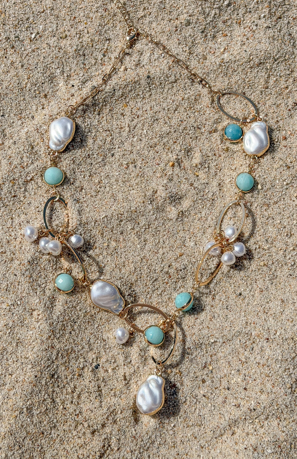 White Fox Borna Necklace Gold
