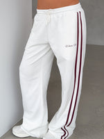 White Fox Breaking Your Heart Track Pants White