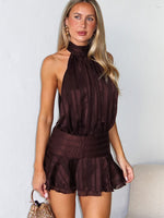 White Fox Captivate My Focus Mini Dress Chocolate