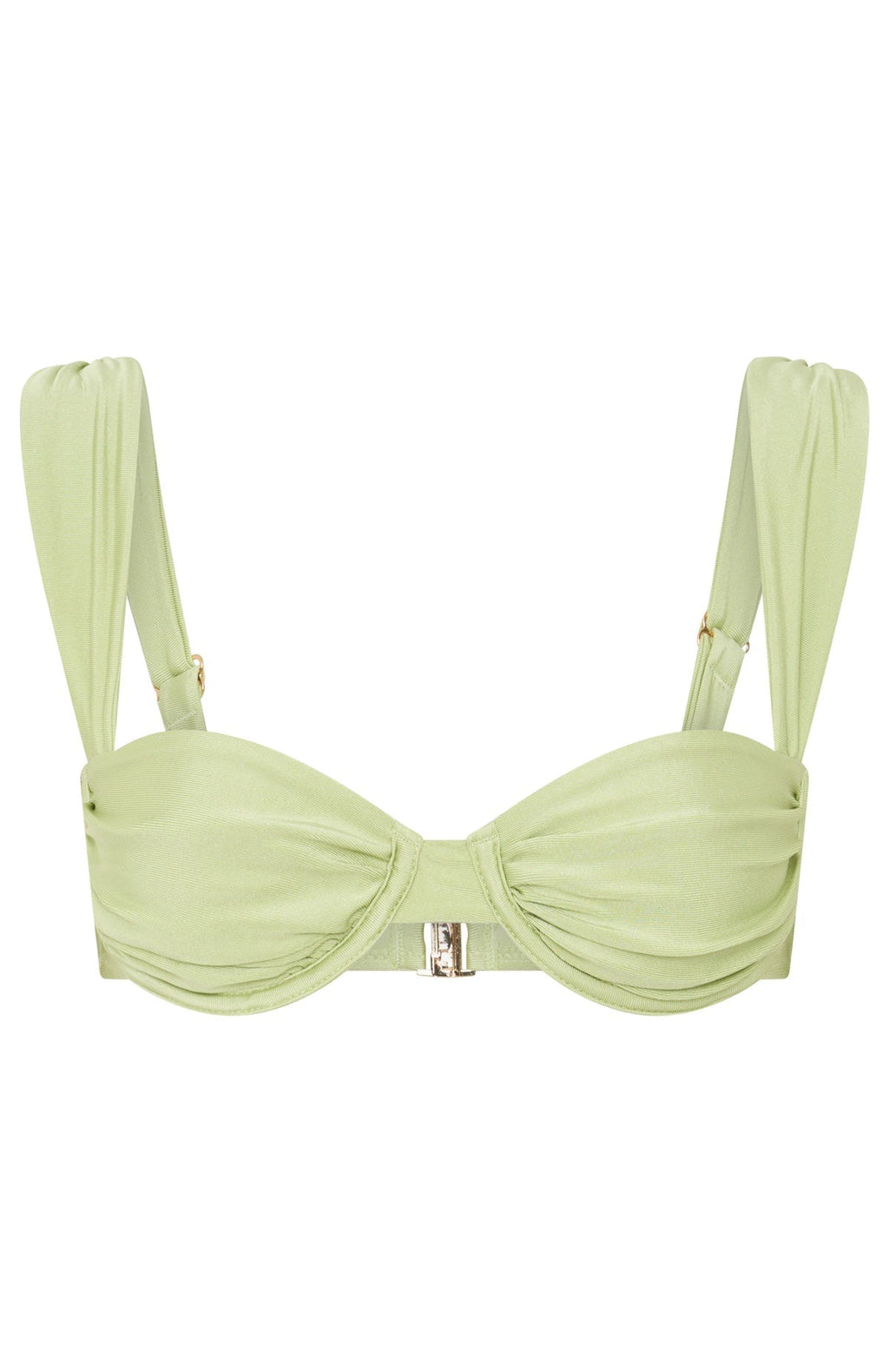 White Fox Cascade Bikini Top Pistachio