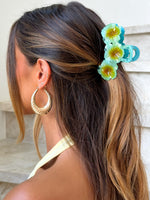 White Fox Chantria Hair Clip Blue