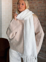White Fox Luna Scarf White