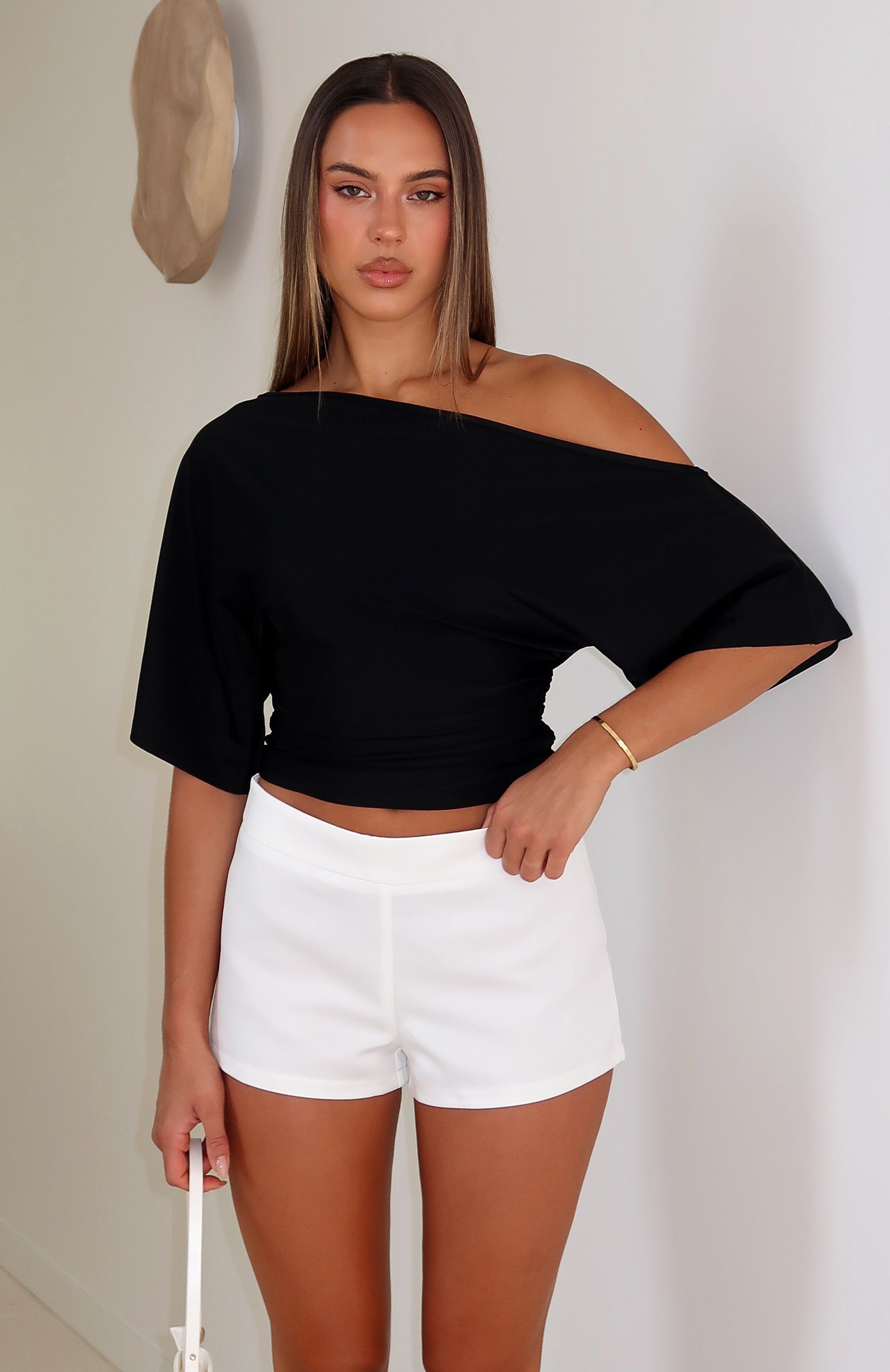 White Fox Closing Time Shorts White