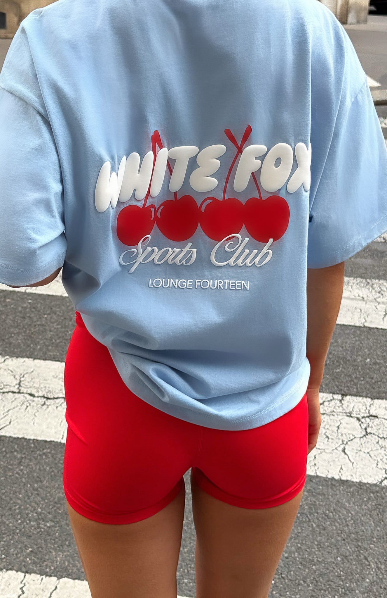 White Fox Club 14 Cassie Bike Shorts Red