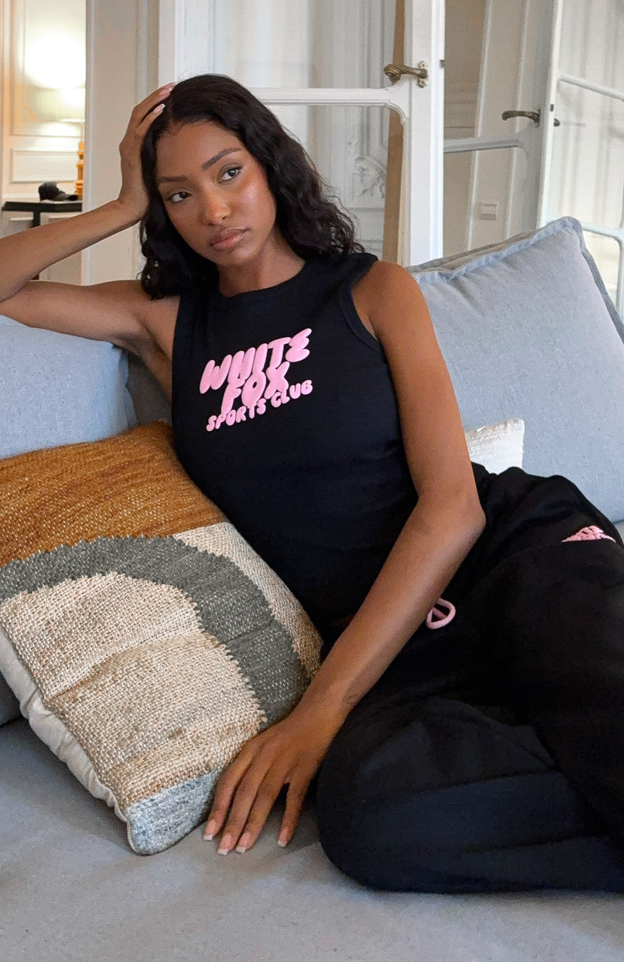 White Fox Club 14 Allie Tank Top Black
