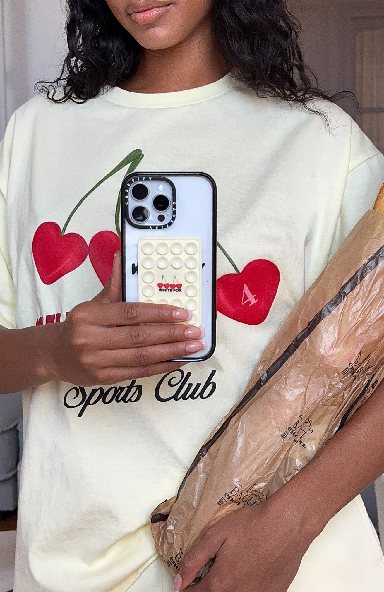 White Fox Club 14 Taylah Phone Grip Lemon