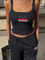 White Fox Club 14 Taylah Singlet Top Black