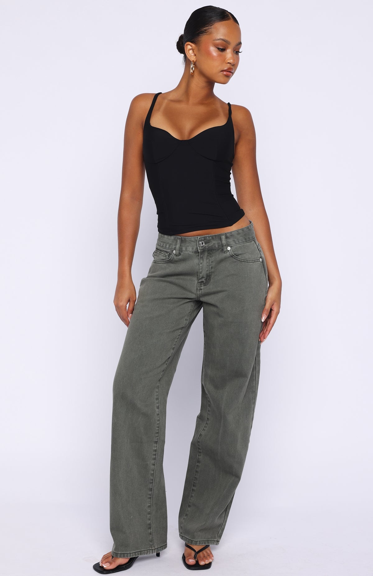 White Fox Club Party Top Black