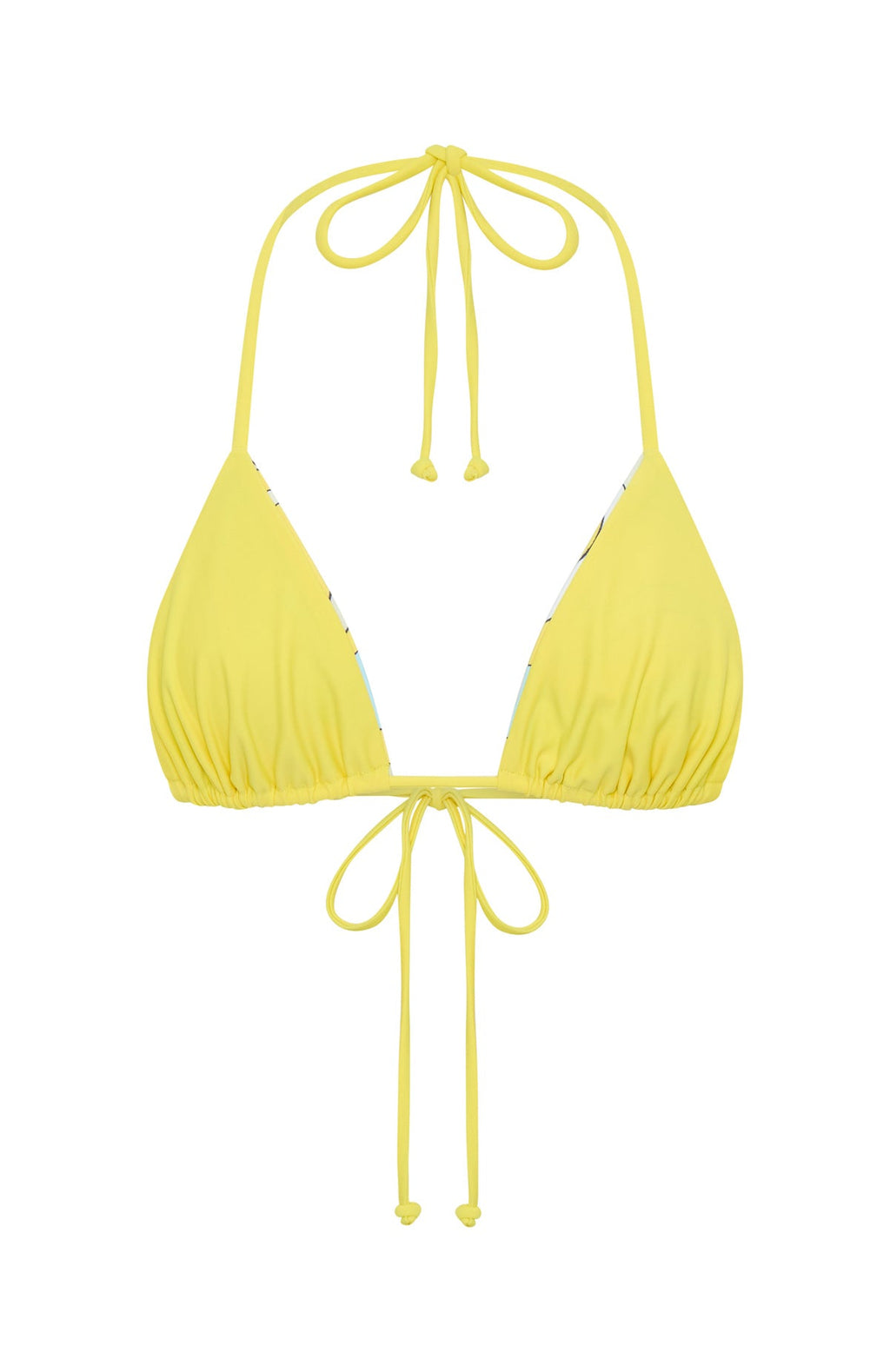 White Fox Coolum Reversible Bikini Top Lemontini Fizz