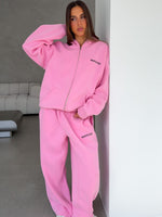 White Fox Core Classic Barrel Leg Sweatpants Pink