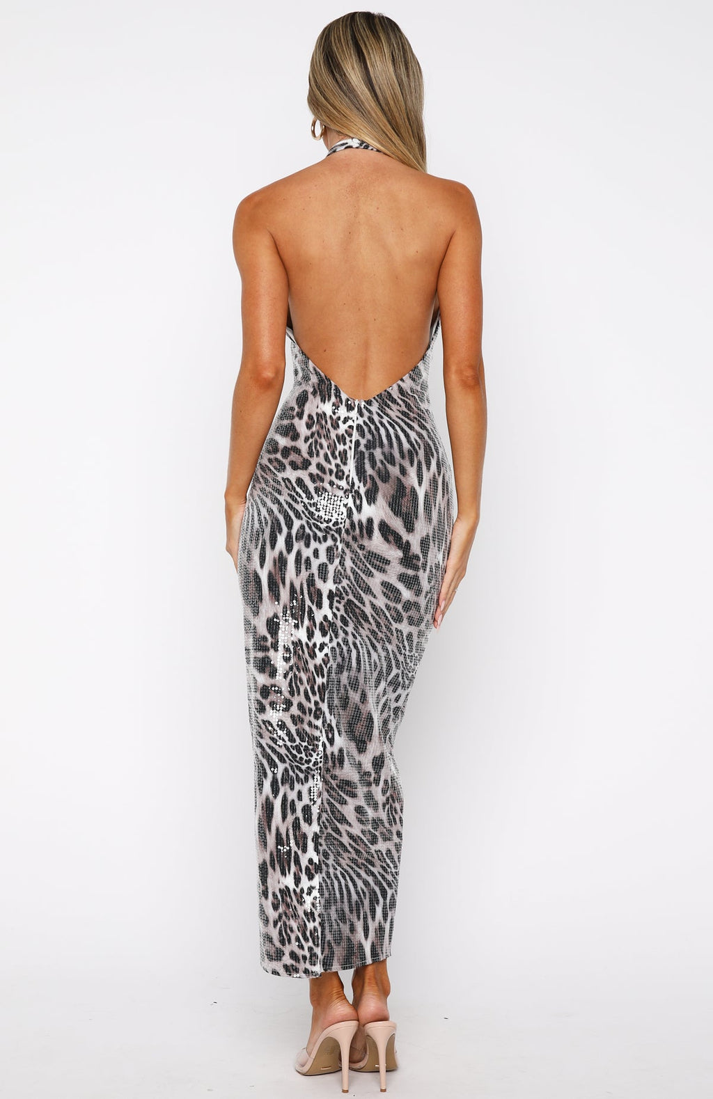 White Fox Dancing In The Dark Sequin Maxi Dress Savage Allure