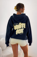White Fox Daydreamers Angelina Oversized Hoodie Navy