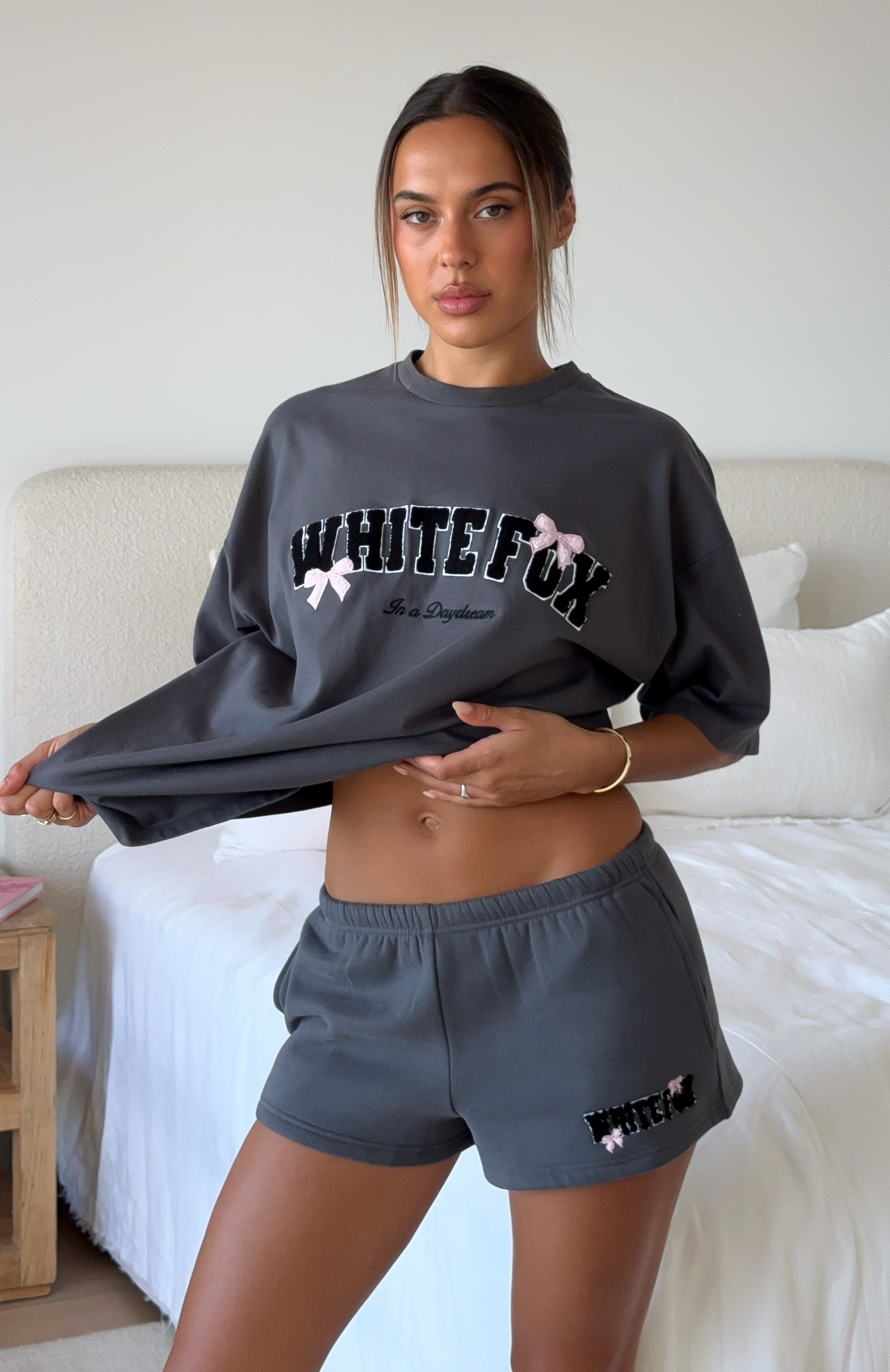White Fox Daydreamers Madeline Lounge Shorts Volcanic