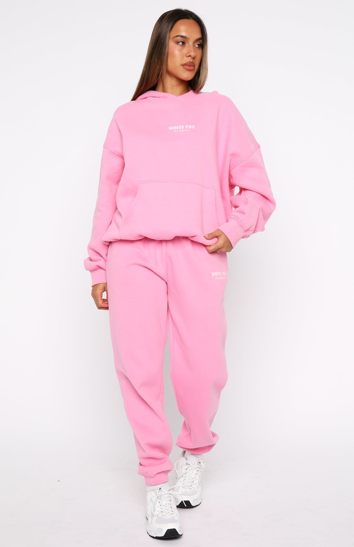 White Fox Daydreamers Nadia Oversized Hoodie Bubblegum