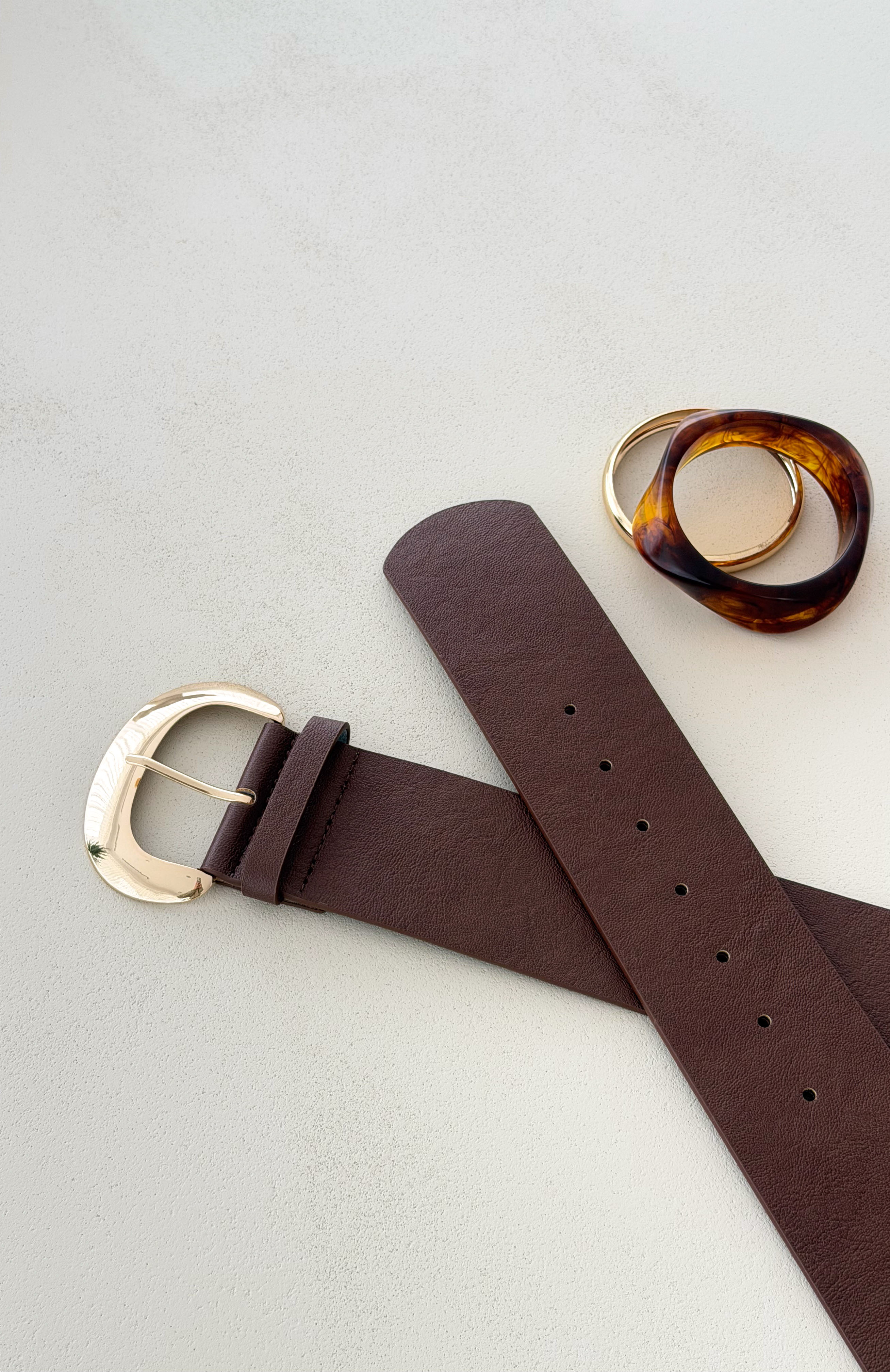 White Fox Delara Belt Chocolate