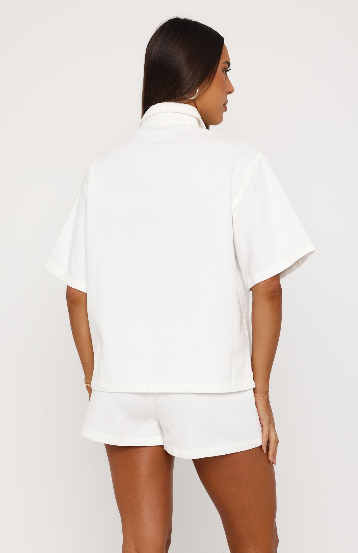 White Fox Denim Daydream Shorts White