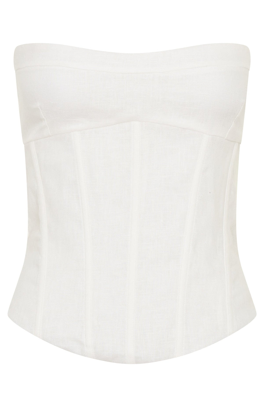White Fox Downtown Pulse Strapless Bustier White