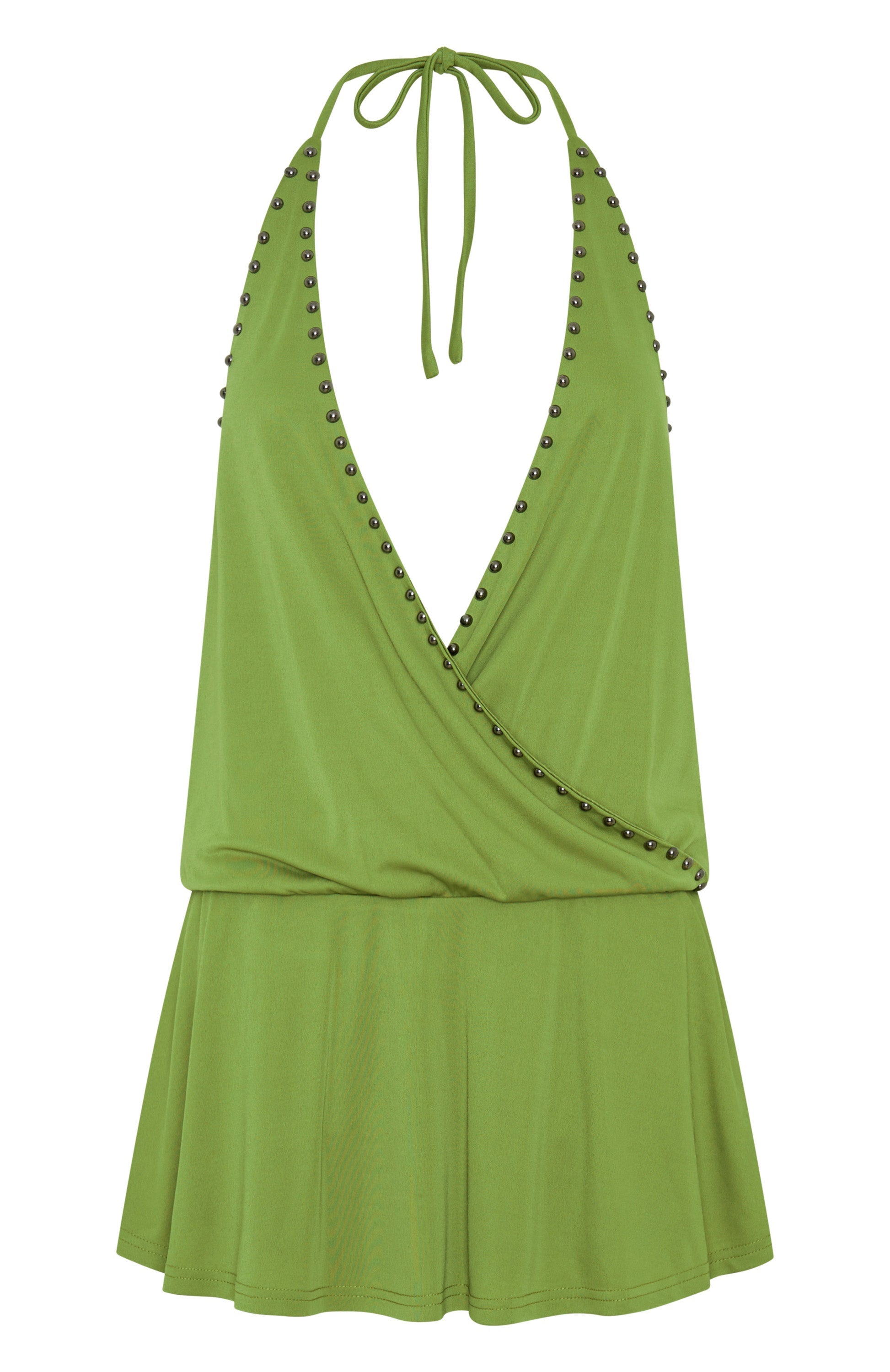 White Fox Favourite Moment Mini Dress Olive