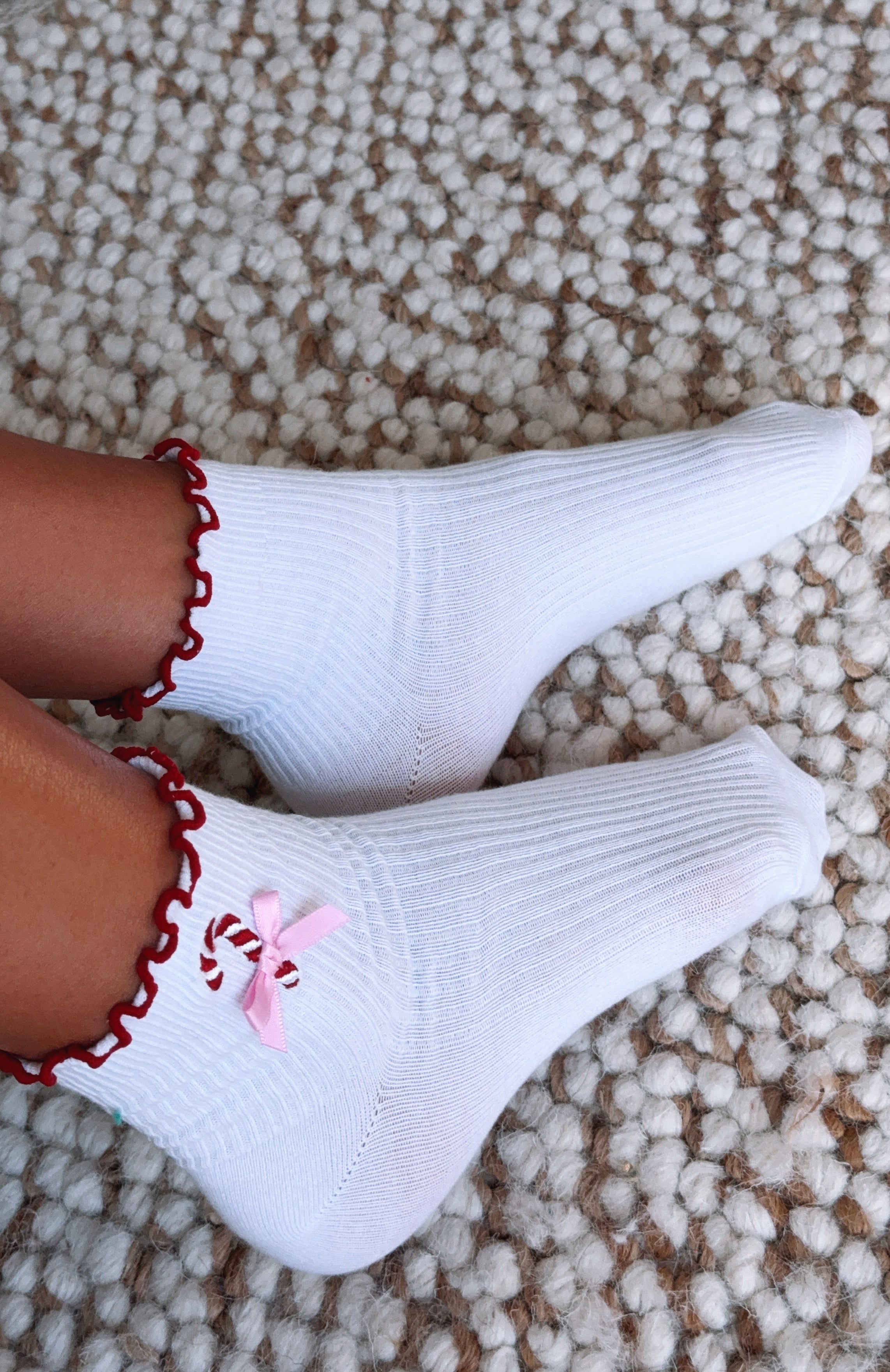 White Fox Festive Socks 2 Pack White