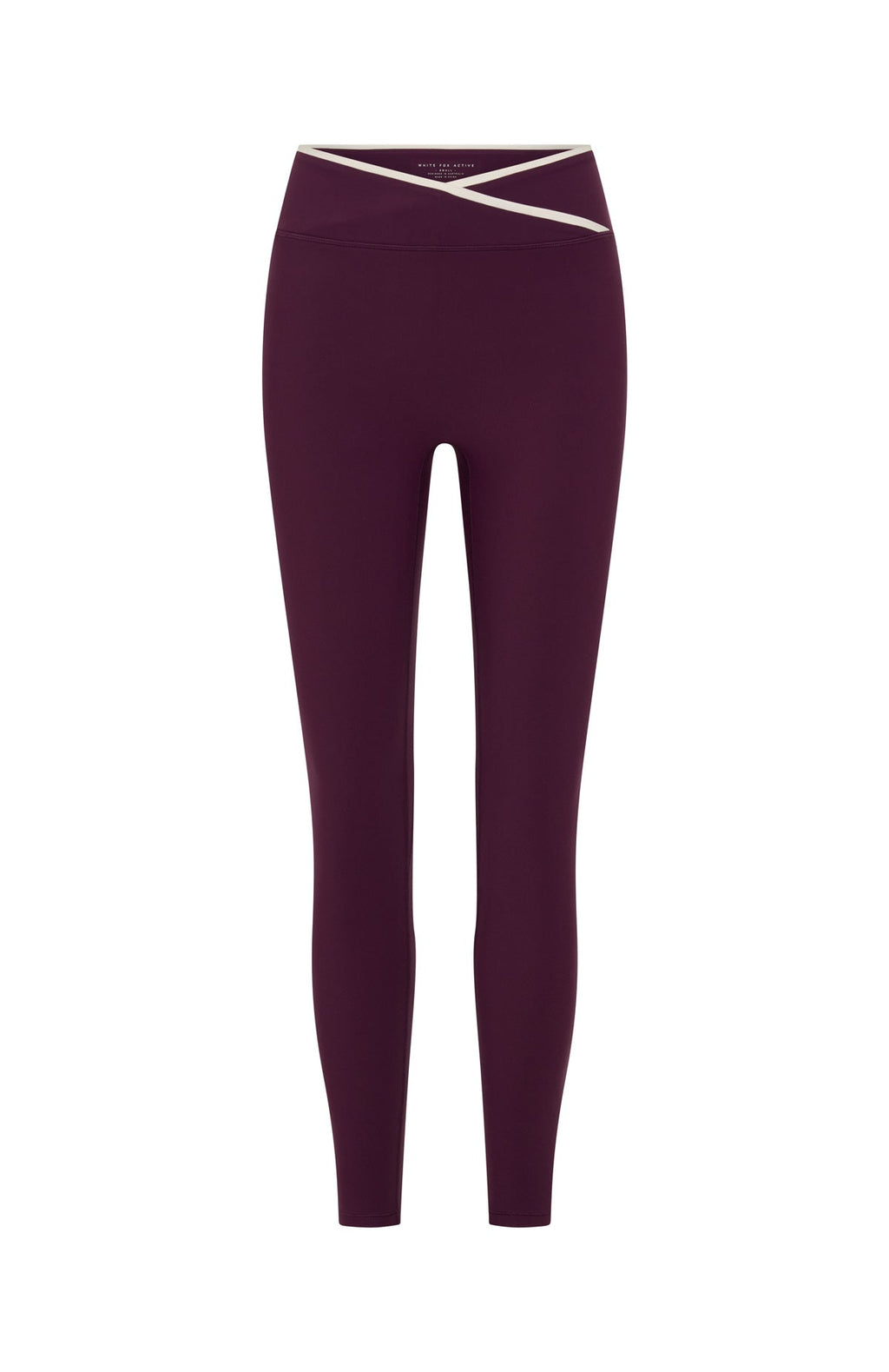 White Fox Form Leggings Plum/Cream