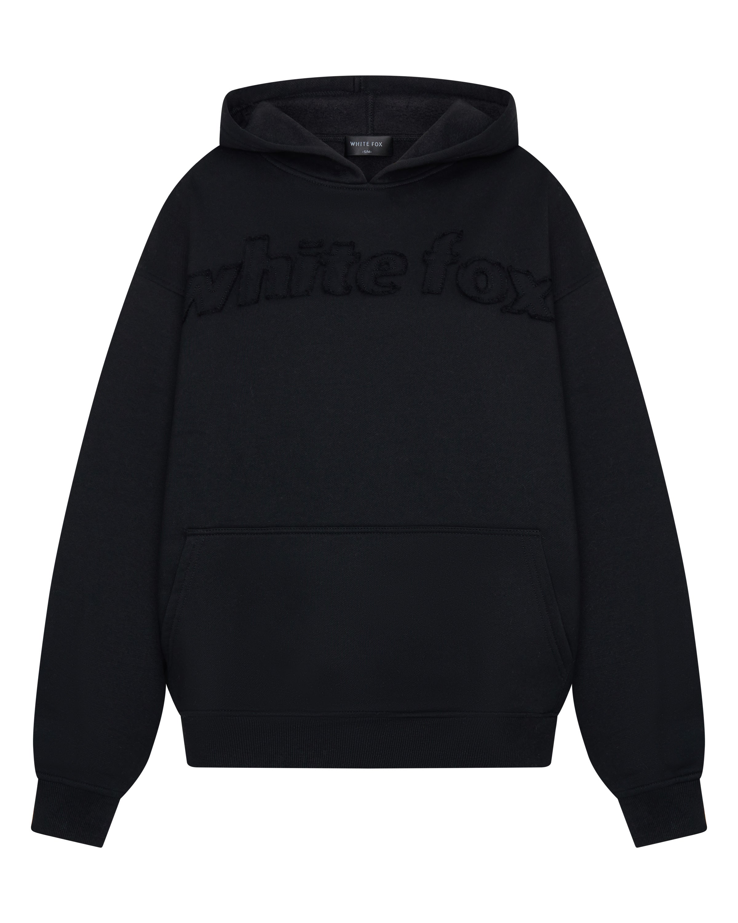 White Fox From The Archives Lexi Oversized Hoodie Black