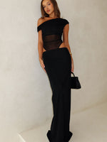 White Fox Girls Night Maxi Dress Black