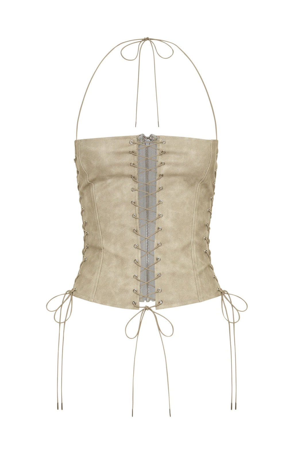 White Fox Glow All Night Bustier Stone