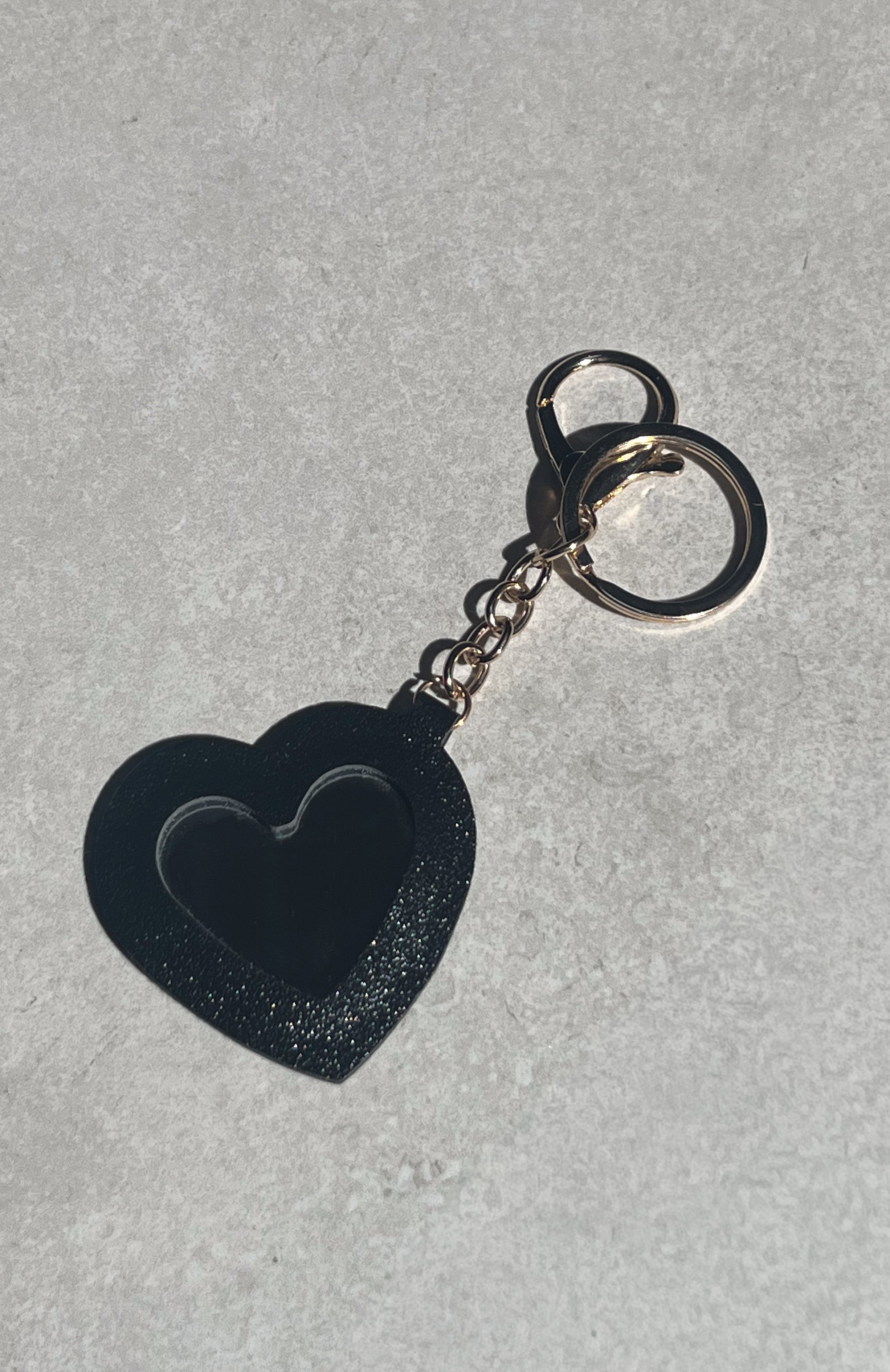 White Fox Haven Keychain Black