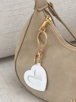 White Fox Haven Keychain White