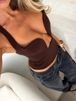 White Fox Heart On The Line Bustier Chocolate