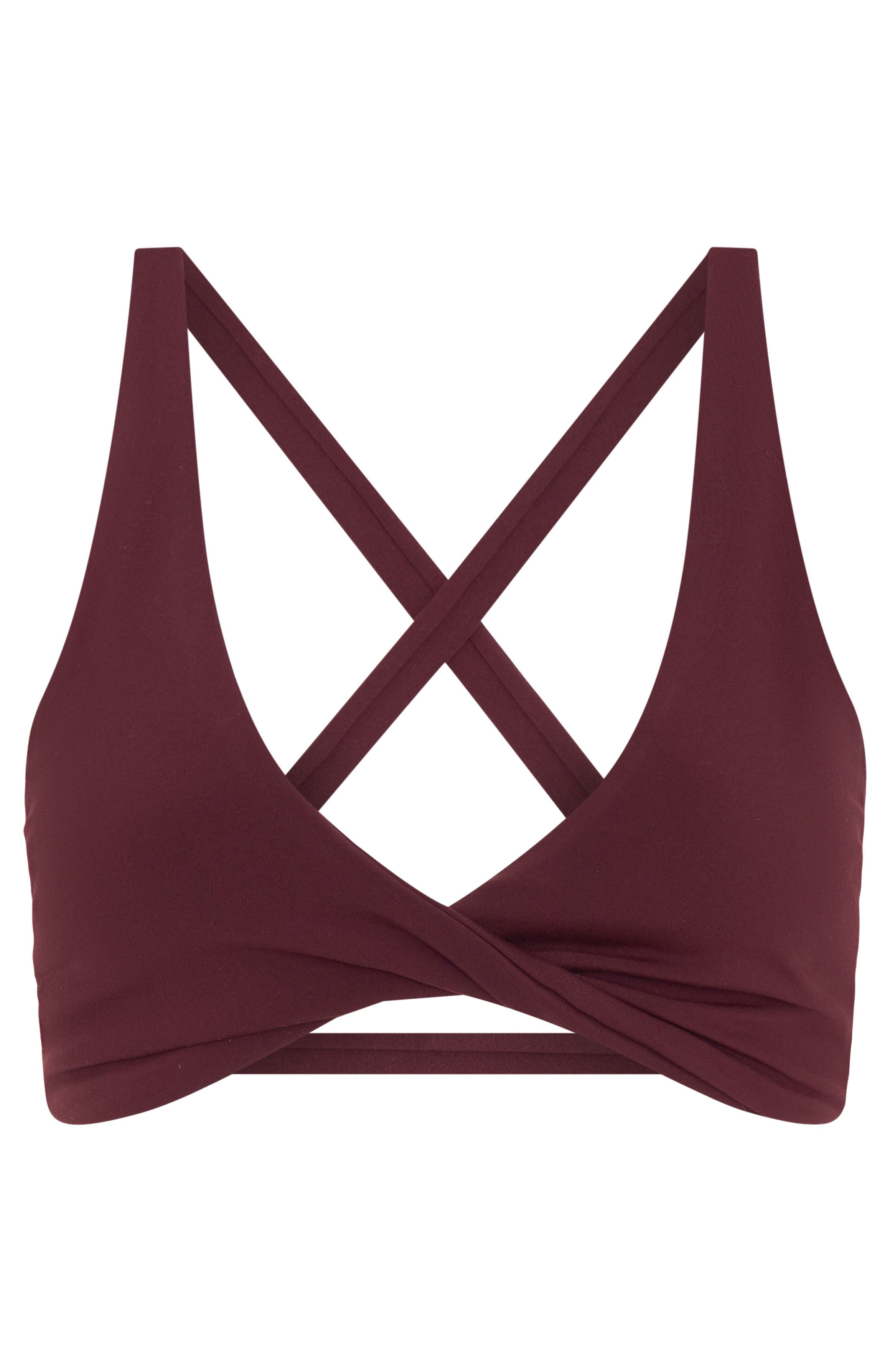 White Fox High Definition Sports Bra Merlot